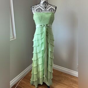 Tadashi Pastel Green Maxi dress